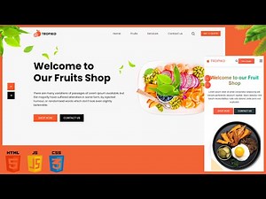 How to Create a Modern & Responsive Food & Restaurant Website with HTML, CSS & JavaScript