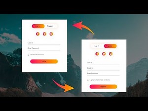 How To Make Login & Registration Form Using HTML And CSS Step By Step