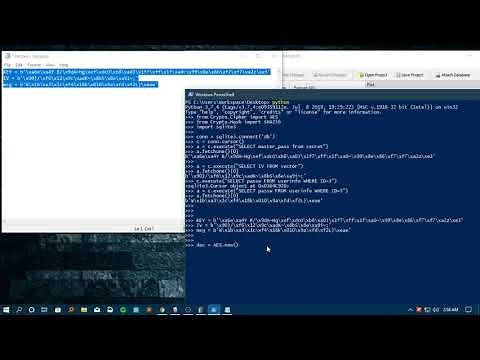 Breaking Encryption on SQLITE Database(un-encrypted) that has Encrypted Values | With Python