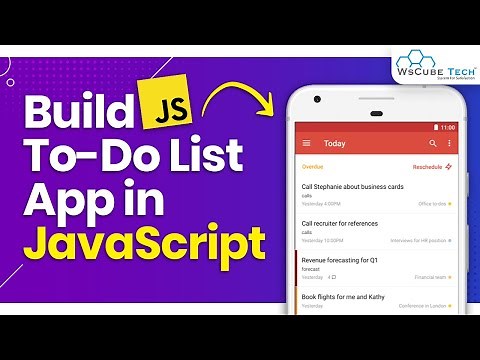 Create a To-Do List App using JavaScript | JavaScript Projects for Beginners
