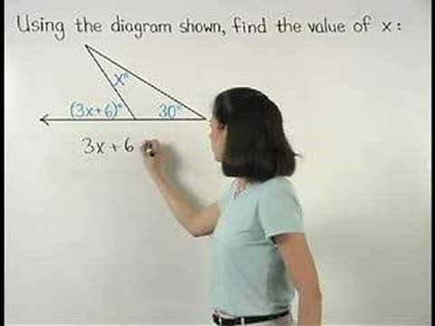 Exterior Angle Theorem - MathHelp.com - Geometry Help