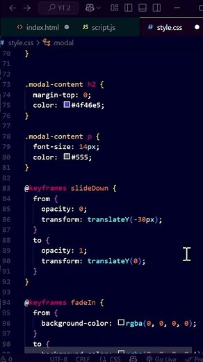 Create a Modal Popup Using HTML CSS & JavaScript