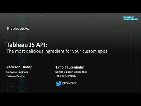 Tableau JavaScript API | The most delicious ingredient for your custom applications
