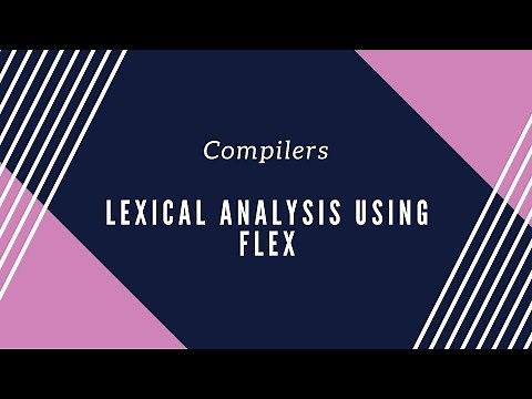 Lexical Analysis using Flex