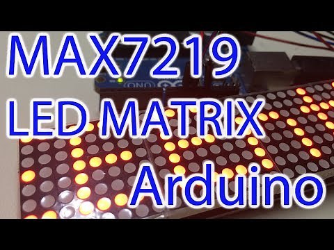 Arduino Tutorial #21 - MAX7219 LED Matrix Display Walkthrough & Test Code - Scrolling Text Code