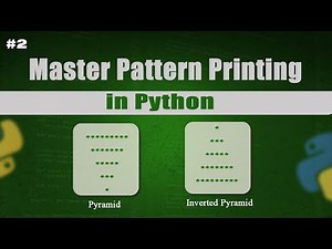 Python Pyramid & Inverted Pyramid Pattern Program | Step-by-Step Tutorial
