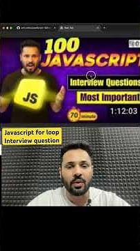 🔥 JavaScript For Loop Interview Question: What’s the Output? 🚀