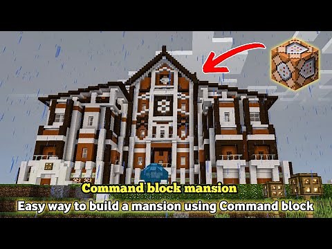 How to build a house in Minecraft using Command block - NEW UPDATE 2025