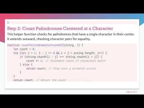 How to Count All the Palindromes in a String Using Recursion