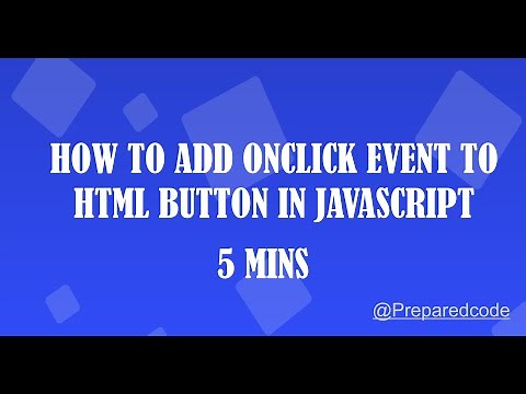 How to add onclick event to html button using Javascript | JavaScript Tutorial