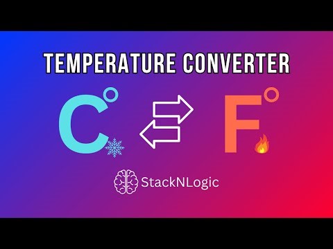 🌡️ Temperature Converter in HTML CSS & JavaScript | Beginner Project