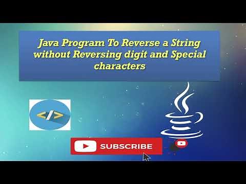 JAVA Program to Reverse a String without Reversing Digits and Special Characters