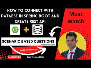 How to connect Mysql using Spring boot Java and also create table in database tutorial | REST API