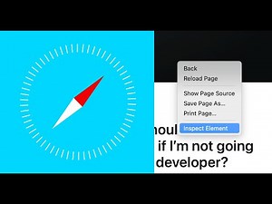 How to Open Dev Tools/Inspect in Safari