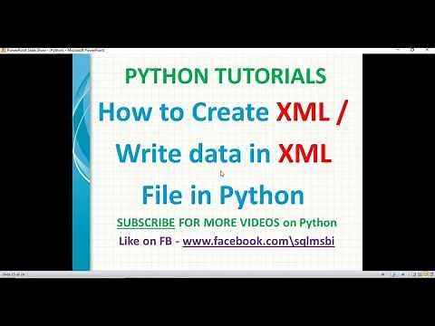 Python Tutorial | Create XML file using python | python xml examples