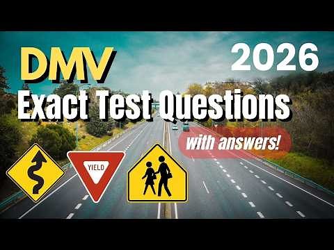 DMV Test 2026: Real Questions & Answers You’ll See!
