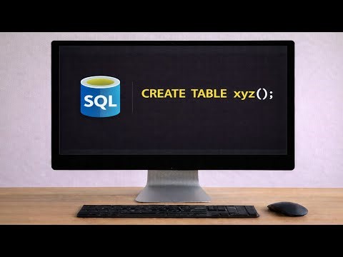 How to Create a Table Using SQL Core (Raw) code