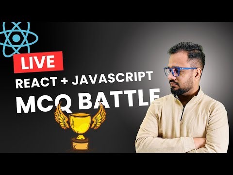 🔴 React + JavaScript MCQ LIVE #2 | LIVE Quiz + Winner 🏆