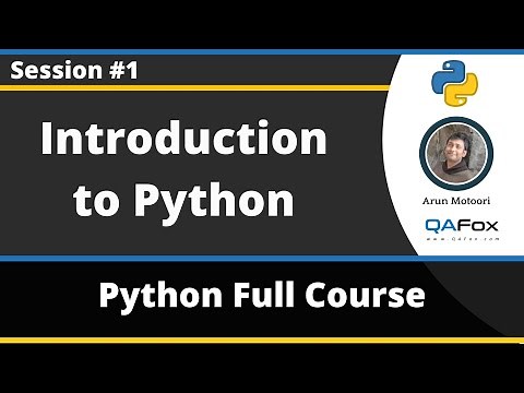 Introduction to Python (Python Tutorial - Part 1)