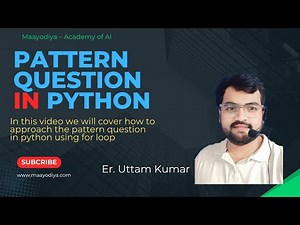 Python Pattern Programs for Beginners | Star & Number Patterns