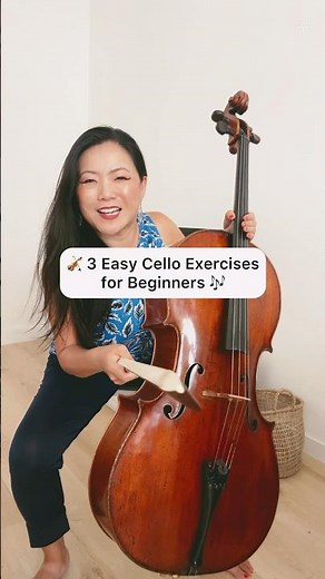 🎻 3 Easy Cello Exercises for Beginners 🎶 #cellotutorial #learncello