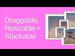 Draggable, resizable + stackable panels using Javascript