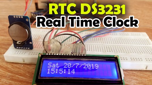 Arduino RTC DS3231 Time and Date display on a 16x2 LCD