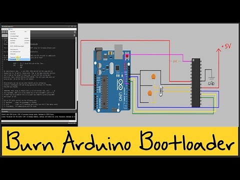 Arduino Tutorial - How to Burn the Bootloader onto the Atmega328 IC using an Arduino Uno