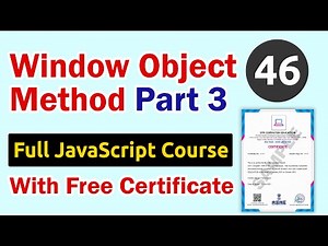 Window Object Method in JavaScript Part 3