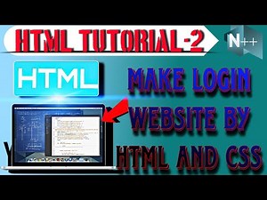 HTML TUTORIAL| Html se website kaise banaye| html css | website kaise banaye| login page in website