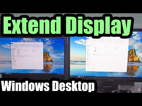 How to Extend or Duplicate your Windows Desktop onto a 2nd Monitor