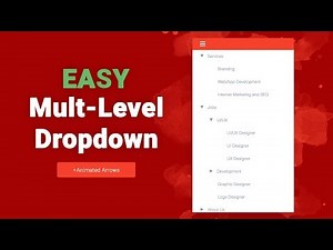 Easy Multi-Level Dropdown Menu Tutorial - Using Only CSS (With Animated Dropdown Arrows)