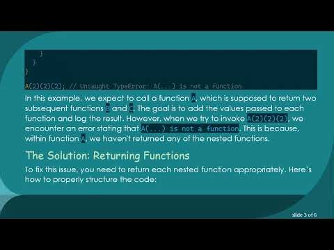 How to Fix Javascript Nested Function Not Defined Error