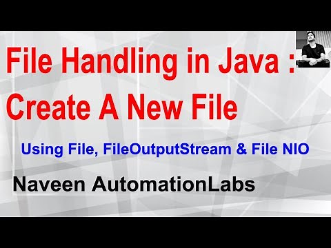 Part 3 : File Handling in Java : Create A New File