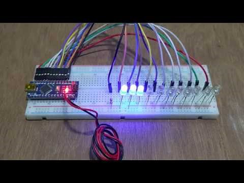 HOW TO MAKE LED CHASER WITH ARDUINO NANO & PROGRAMMING | EASY | BY DIP'S CREATIONS