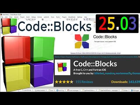 How to download and Install CodeBlocks IDE 25.03 on Windows 11 [2025 Update] MinGW-64 C/C++ Compiler