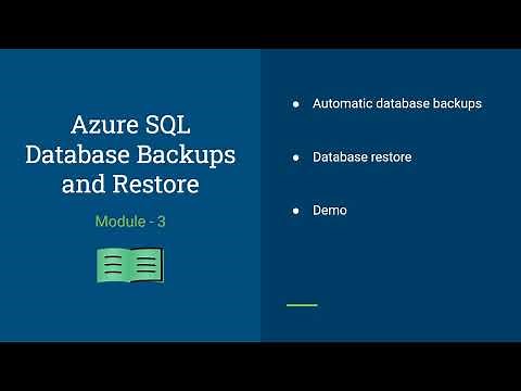 Automatic Database Backup in Azure SQL | Overview of Database backup |Azure SQL Tutorials