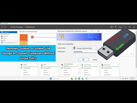 How To Remotely Disable or Enable USB Drive on Domain Computers No Group Policy Windows Server 2025