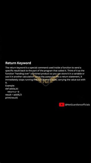 Python Functions Explained in 60 sec | Parameters, Arguments & Return Values #python #shorts