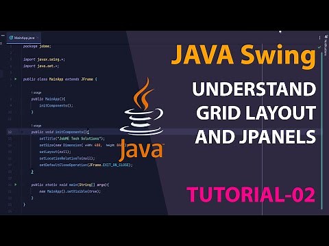 Understand GridLayout & JPanel using JAVA Swing | TUT - 02