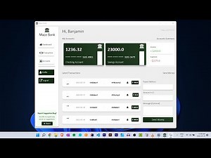 JavaFX - Create Banking Application With Data Persistence - 2025
