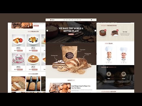 Responsive Bakery Website Design Using HTML - CSS - JAVASCRIPT