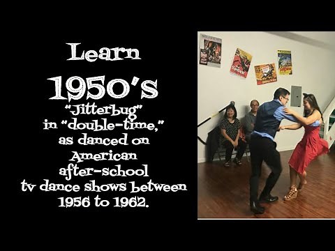 1950's style "Jitterbug Swing" Dance Instruction, Double Time East Coast Swing - Beginner's