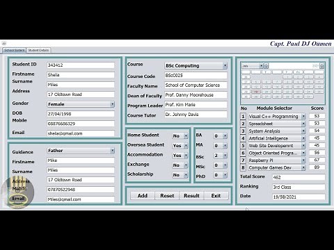 How to Create Student Management System Using MySQL Database with Java in NetBeans - Part 2 of 4