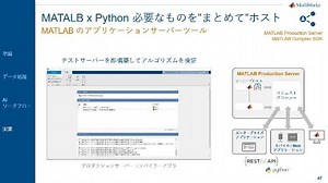 "MATLAB x Python 応用" - Python ユーザーのための最適 AI ワークフロー構築 虎の巻