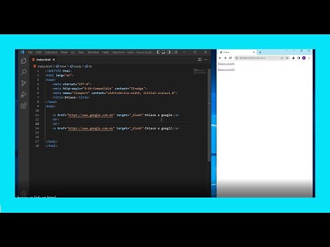 How to create a link in HTML with Visual Studio Code 🚀