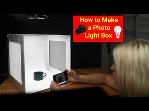 How to make a Photo Light Box for less than $17. DIY build a Light Box for product photography.