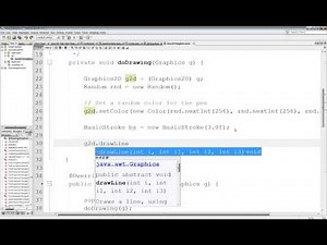 Java 2D 1: Using the Template for Java 2D programs