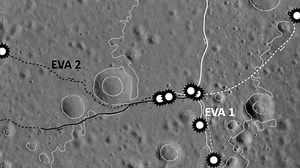 Mystery Object on the Moon?? During the Apollo 17 mission at Station 9, TV Camera operator, Ed Fendell spots a strange object on the lunar surface. This perplexes Mission Control so they ask the astronauts to investigate..... | Moonpans.com