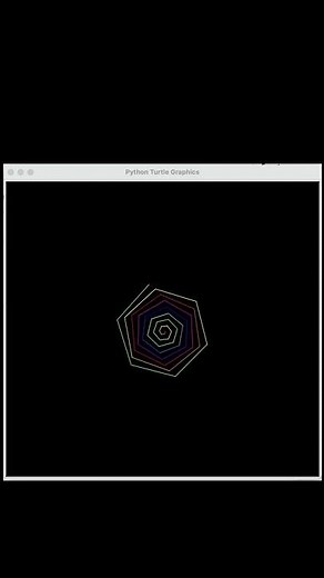 Amazing Python Turtle Designs in 30 Seconds! | Turtle Graphics #shorts